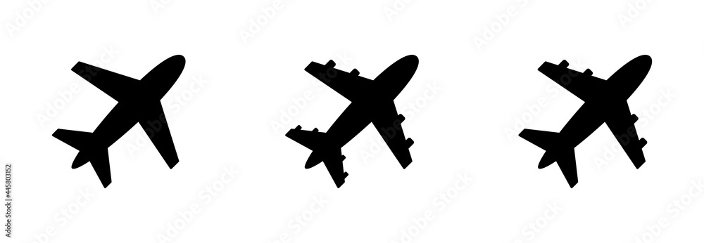 Fototapeta samolot ikona wektor symbol znaku