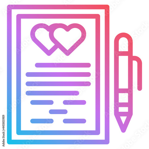 weddingcontract gradient icon