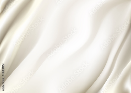 abstract background luxury cloth or liquid wave or wavy folds of beige or Light gold silk texture