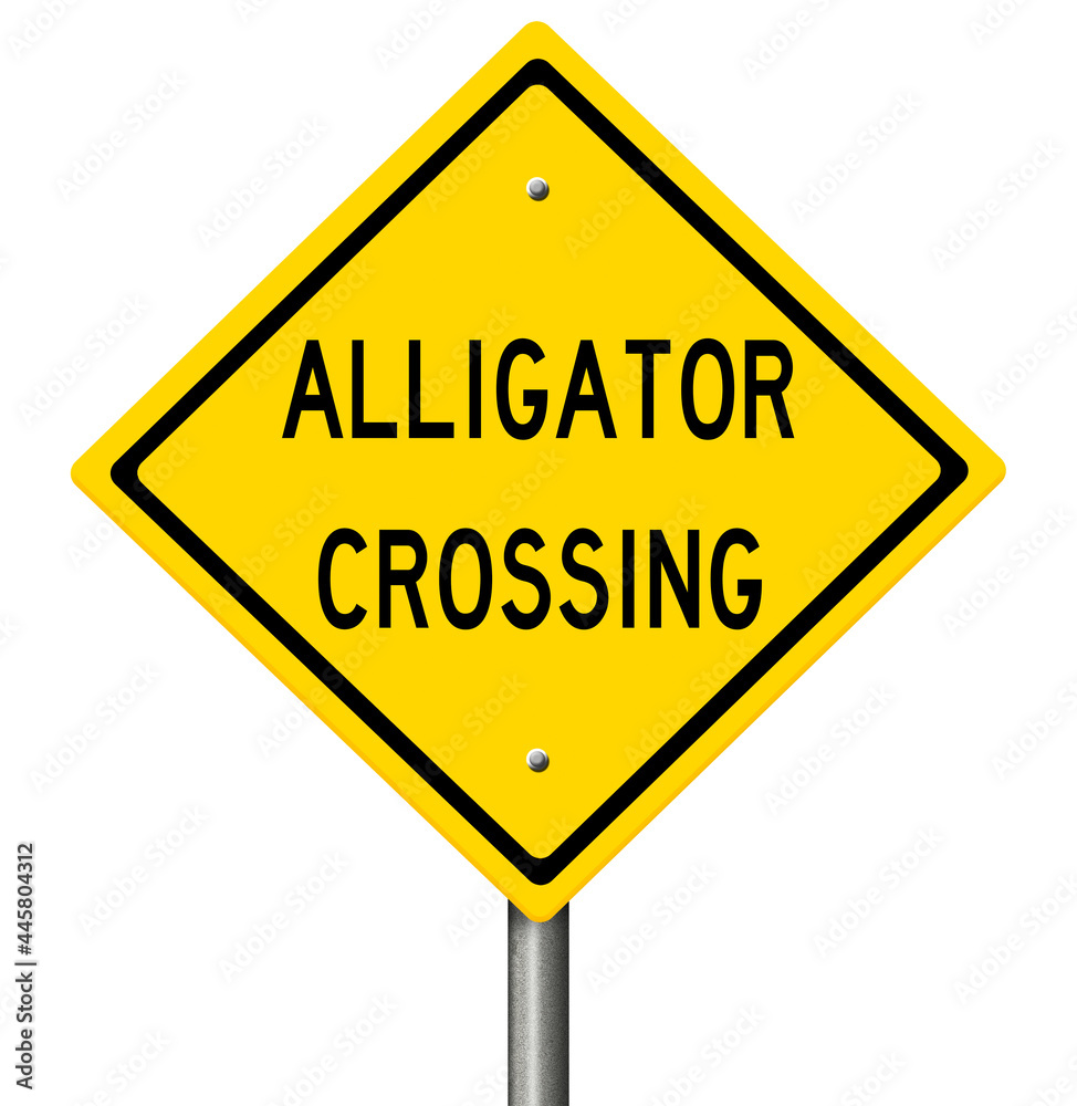 Rendered concept sign in the style of a yellow diamond road warning Rendered concept sign in the style of a yellow diamond road warning