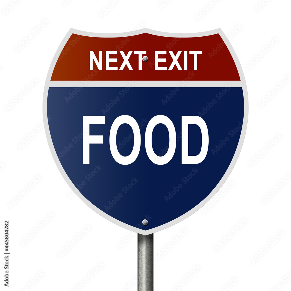Rendered concept sign in the style of interstate freeway markers Rendered concept sign in the style of interstate freeway markers