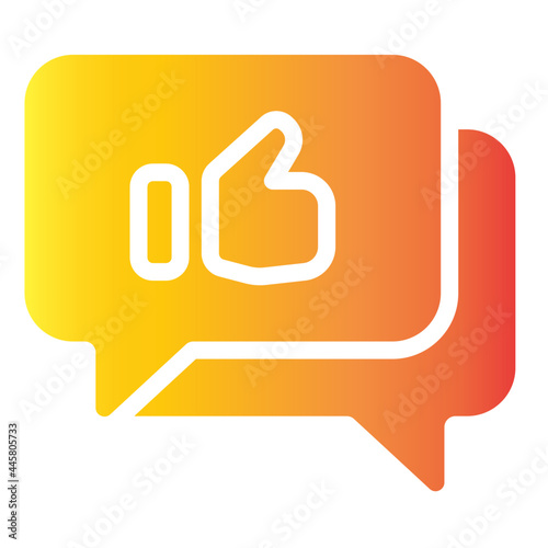 like support gradient icon