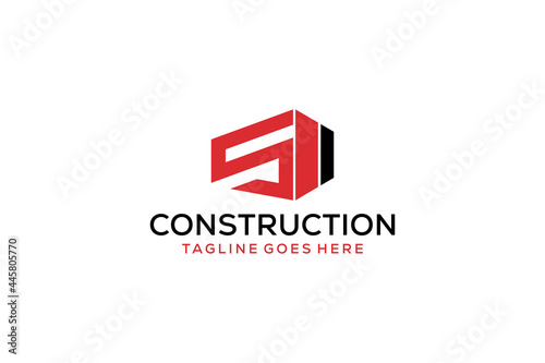 Free Download Letter S for Real Estate Remodeling Logo. Construction Architecture Building Logo Design Template Element. - GFXLoad
