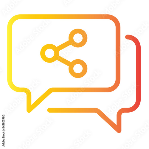 chat share gradient icon