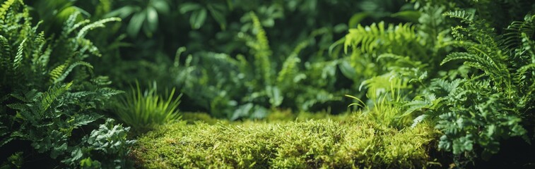 Green fern leaf texture, nature background, tropical leaf