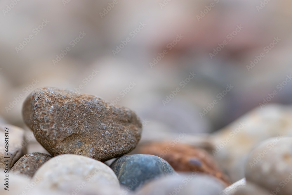 Close up shot of colorful rocks at the beach Close up shot of colorful rocks at the beach