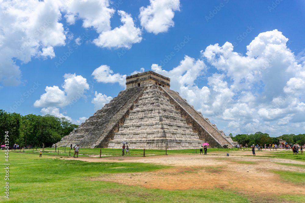 Chichen Itza, one of the Seven Wonders of the World, is a Mayan city located on the Yucatan Peninsula in Mexico. Chichen Itza, one of the Seven Wonders of the World, is a Mayan city located on the Yucatan Peninsula in Mexico.