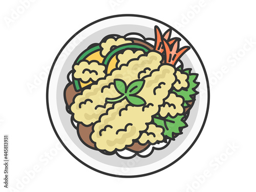 天丼のイラスト