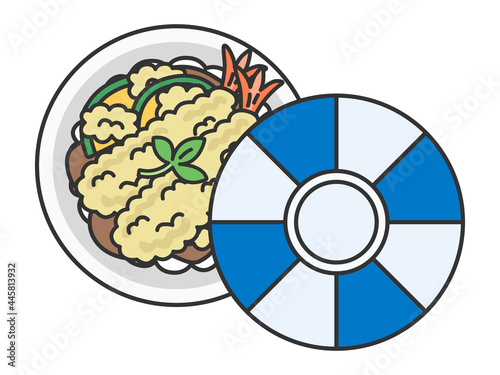 天丼のイラスト