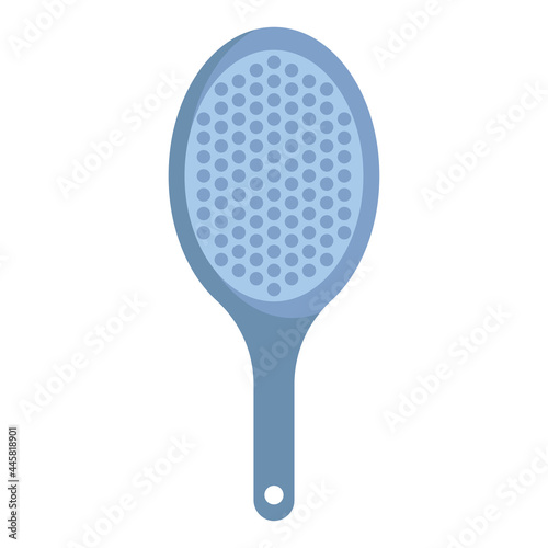 A flat icon of hair brush. Vector illustration on a white background.