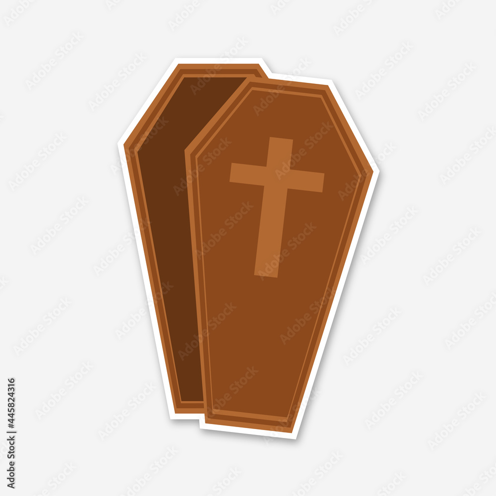 coffin with cross design, death tomb cementary coffin with cross design, death tomb cementary