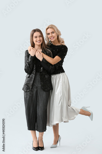 Beautiful young sisters on ...