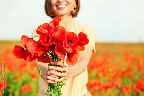 Beautiful young woman with ...