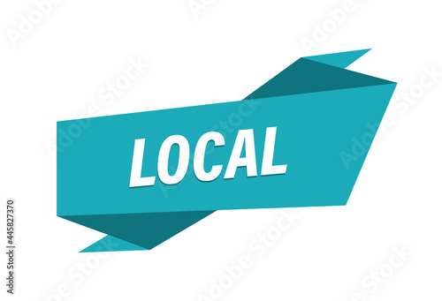 Local banner vector image