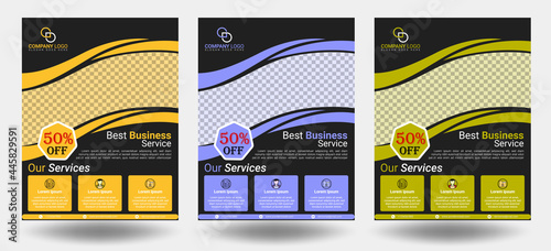 creative and modern business flyer vector design