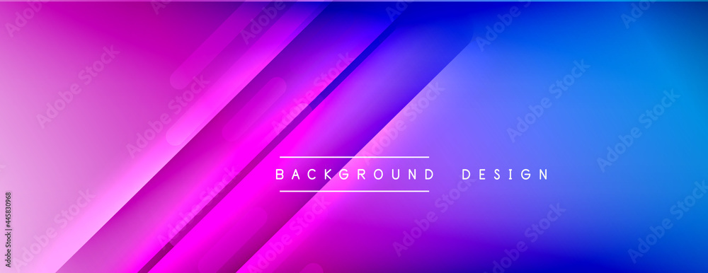 Dynamic lines abstract background. 3D shadow effects and fluid gradients. Modern overlapping forms