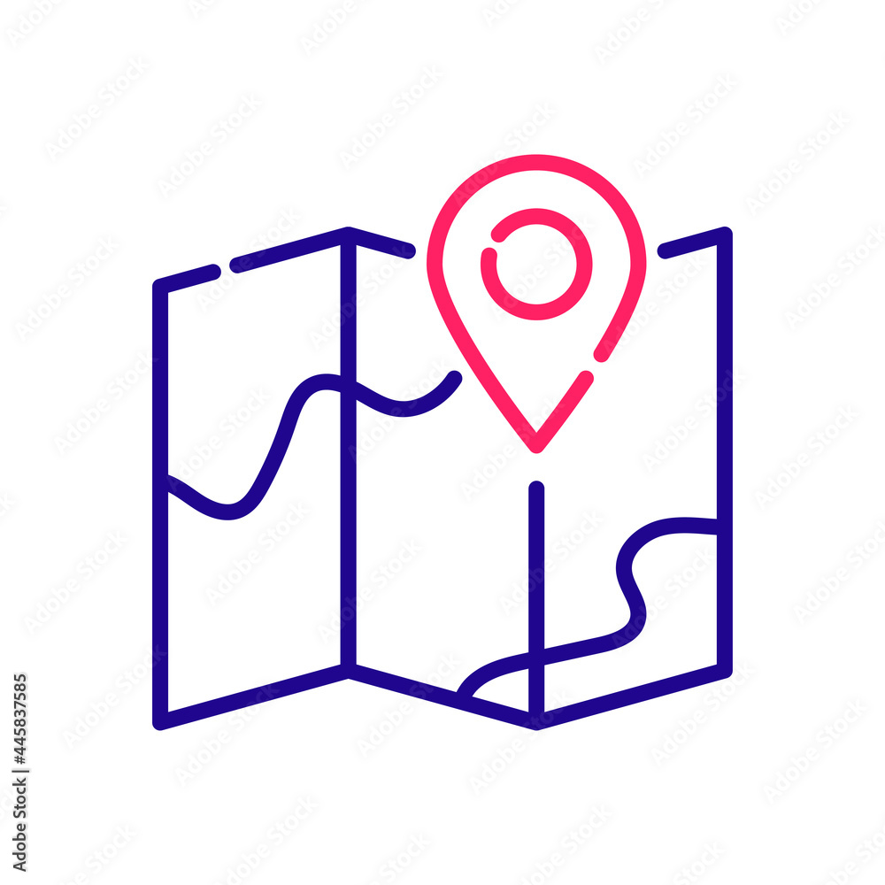 Map vector 2 colours icon style illustration. EPS 10 file Map vector 2 colours icon style illustration. EPS 10 file