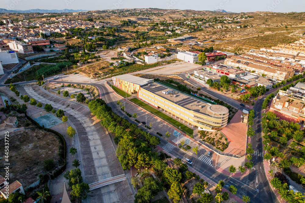 city aerial view