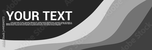 colorful creative banner template wave pattern vector for web banner, blog banner, and business card template