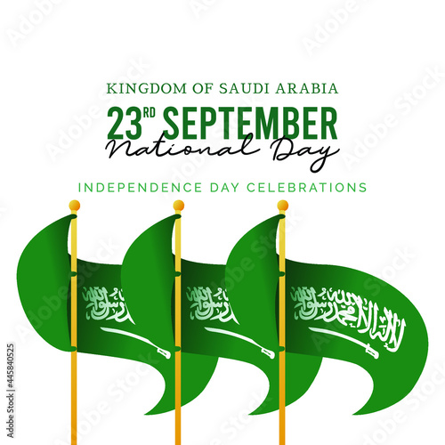 saudi arabia banner template. national day celebrations. saudi arabia flag.