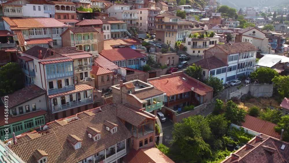 The old historic district in the city The old historic district in the city
