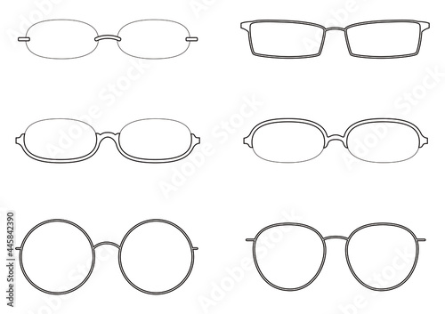 眼鏡のイラスト素材集