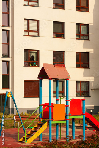 Obraz na płótnie Osiedle mieszkaniowe w salonie