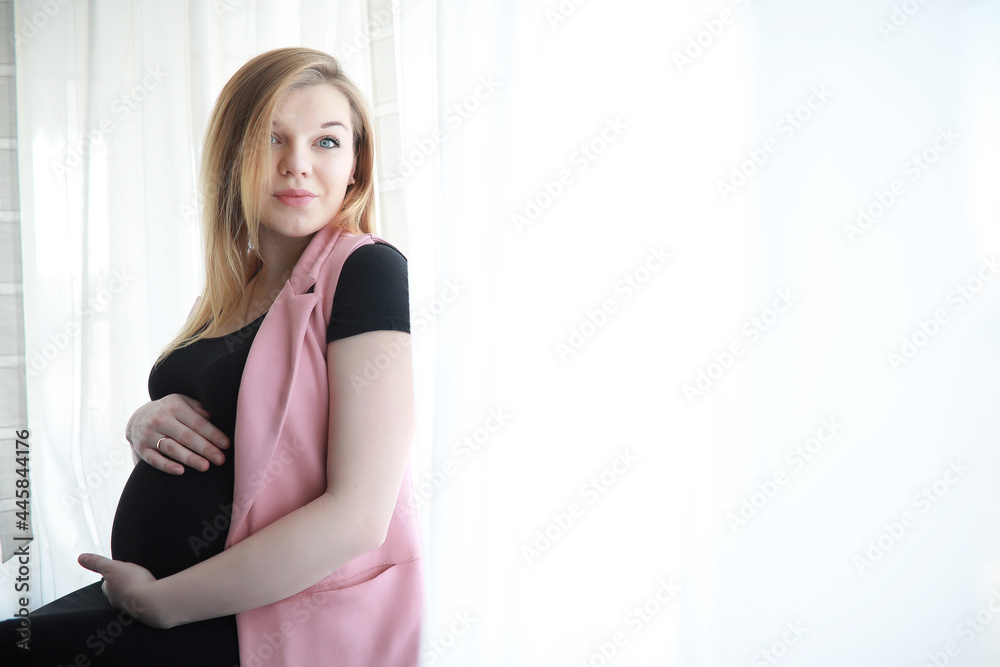 Pregnant young beautiful girl on the ninth month Pregnant young beautiful girl on the ninth month