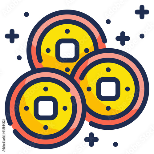 coin line icon