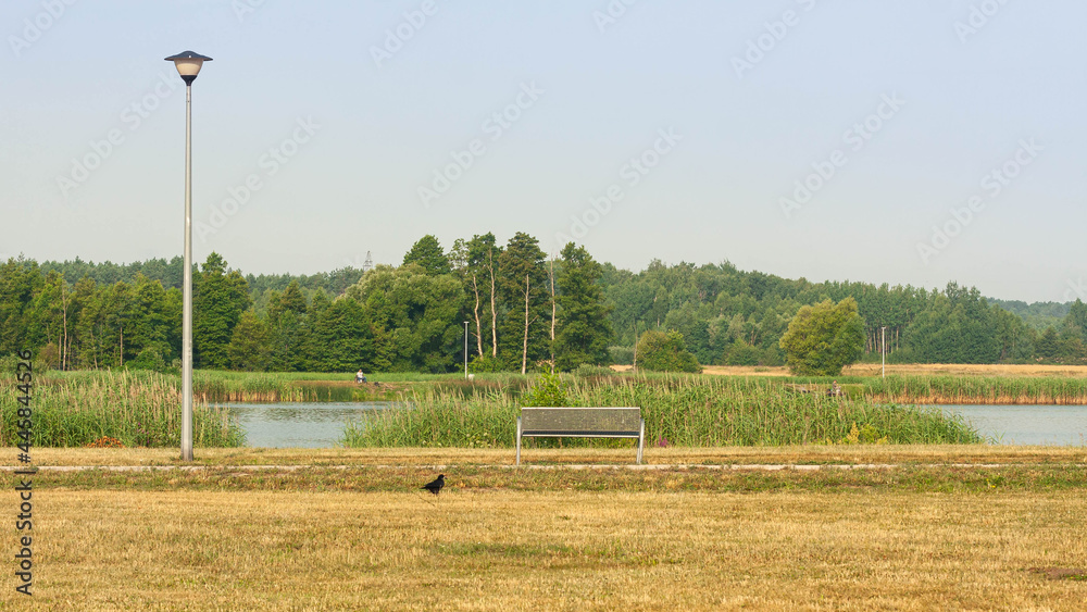 Krajobraz nad jeziorem