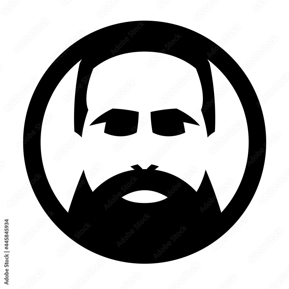 hipster head stylized ,vector illustration,flat hipster head stylized ,vector illustration,flat