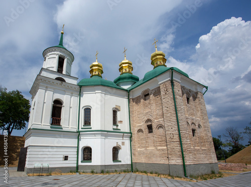 Church of the Saviour at Berestovo in Kyiv as seen from the front of the church