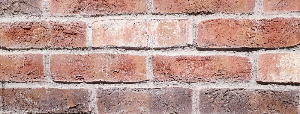 Fototapeta premium Brick stone wall background banner