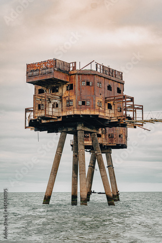 Whitstable Sea Forts WWII World War II Army Navy Maunsell Forts Defence Gun Towers Offshore Sea River photo