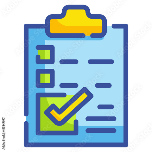 checklist line icon