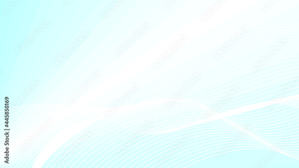 Geometric abstract light blue background with rolling waves lines. wave flow. communication background. Graphic background for your design. Vector illustration
