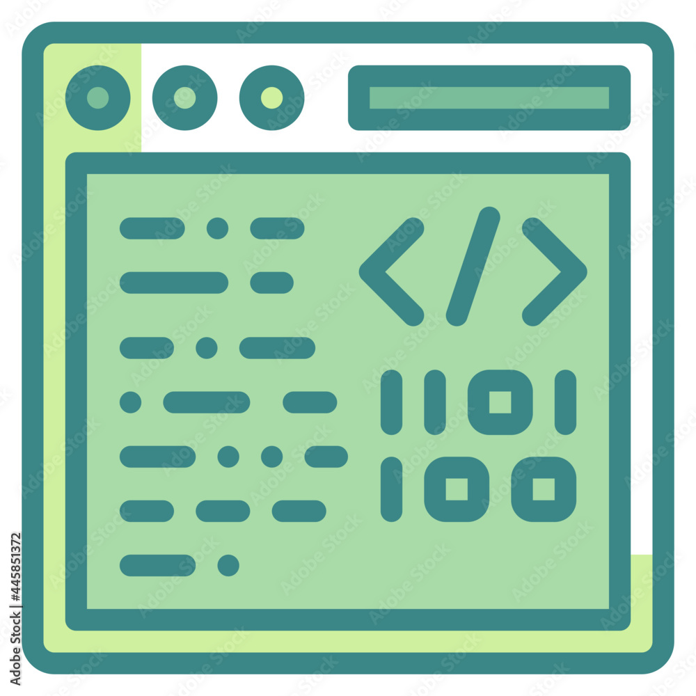 coding blue line icon coding blue line icon