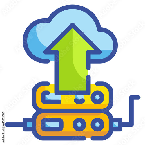upload line icon