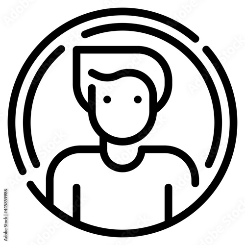 profiles line icon
