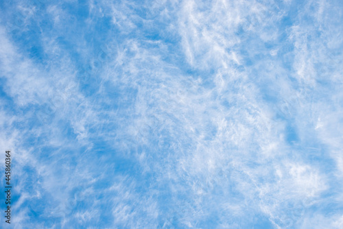 sky background with fleecy Cirrostratus clouds overcast