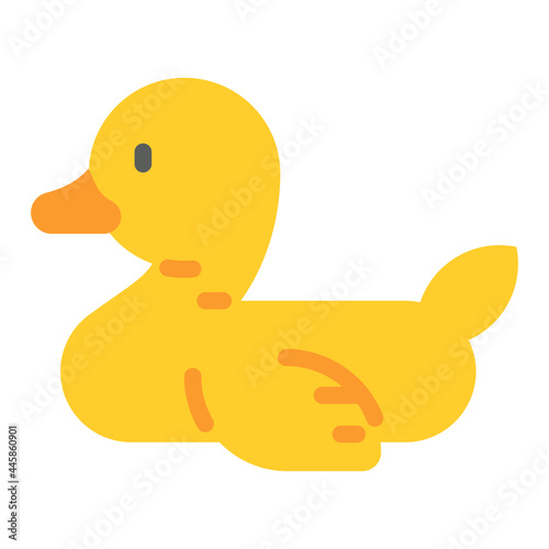 rubber duck flat icon