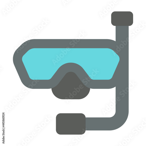 snorkel flat icon