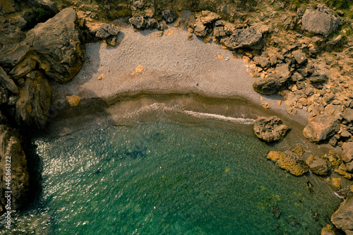 Aerial Drone Photography - Mallorca Island - Balearic Islands -Spain - España- Aerial View S'illot - Pollença Bay - Alcudia Bay photo