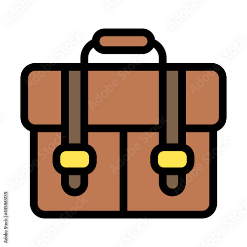 briefcase filled outline icon