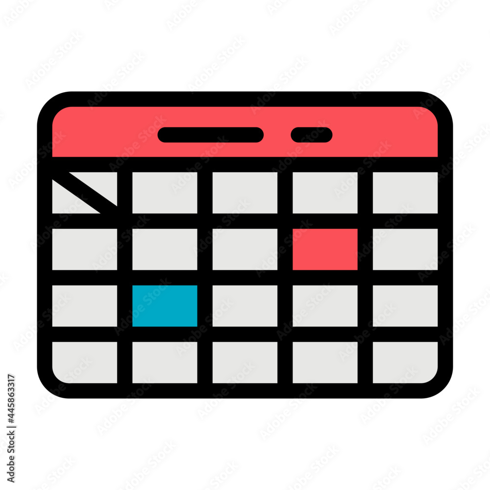 schedule filled outline icon schedule filled outline icon