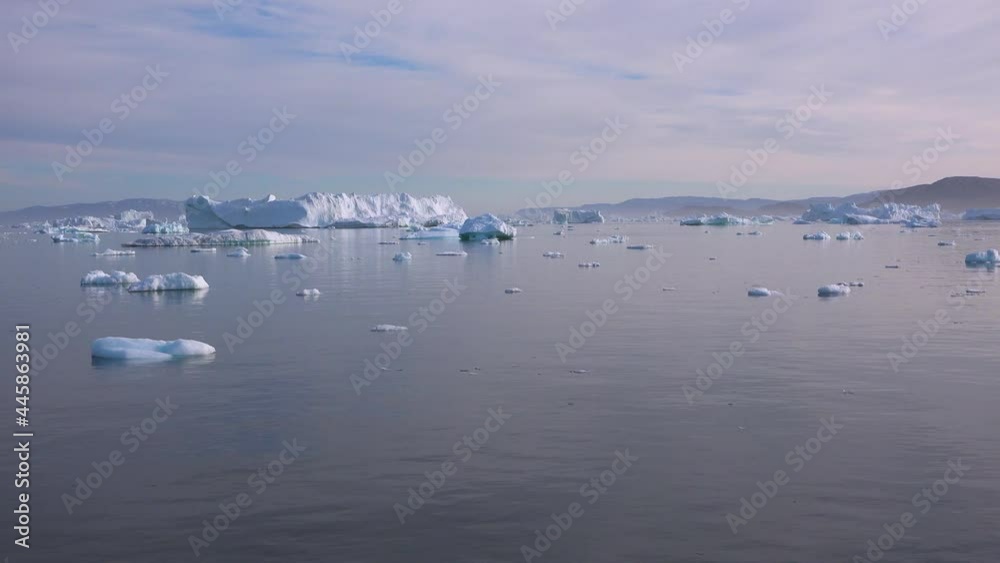 Cruise among the icebergs of Greenland. Cruise among the icebergs of Greenland.