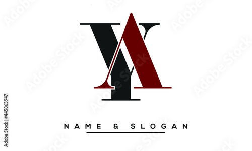 YA,  AY,  Y,  A   Abstract Letters Logo Monogram