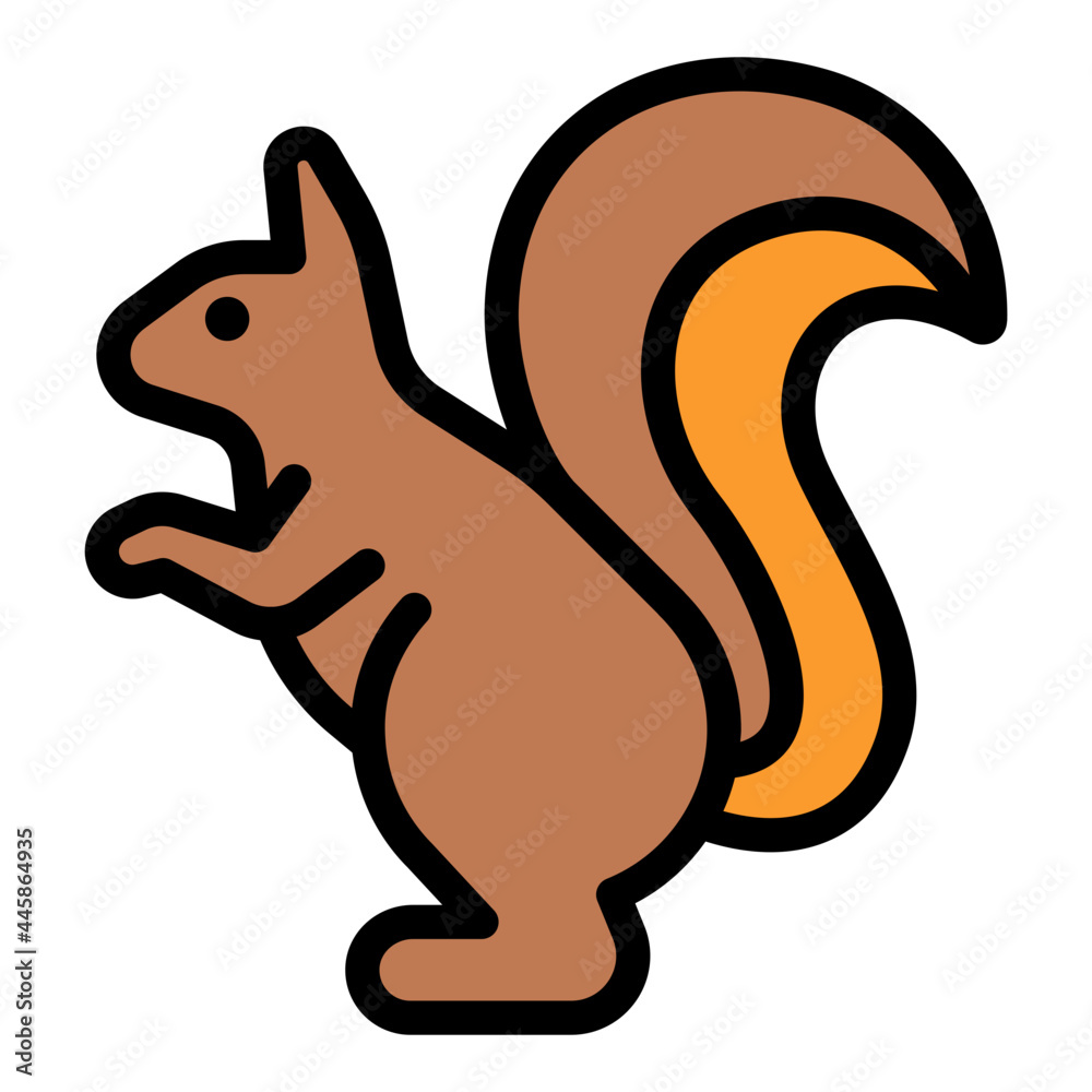 squirrel filled outline icon squirrel filled outline icon