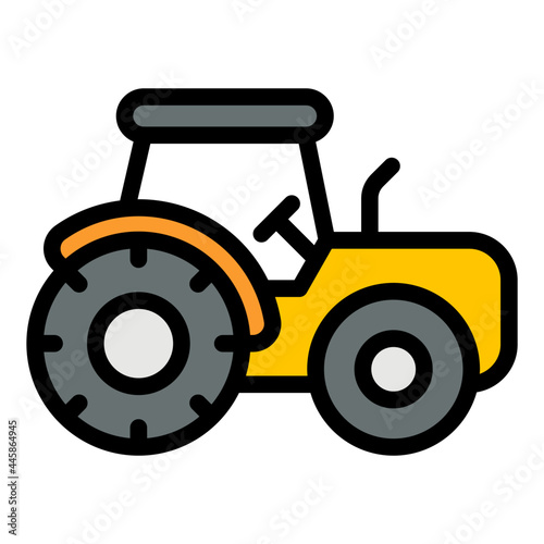 tractor filled outline icon