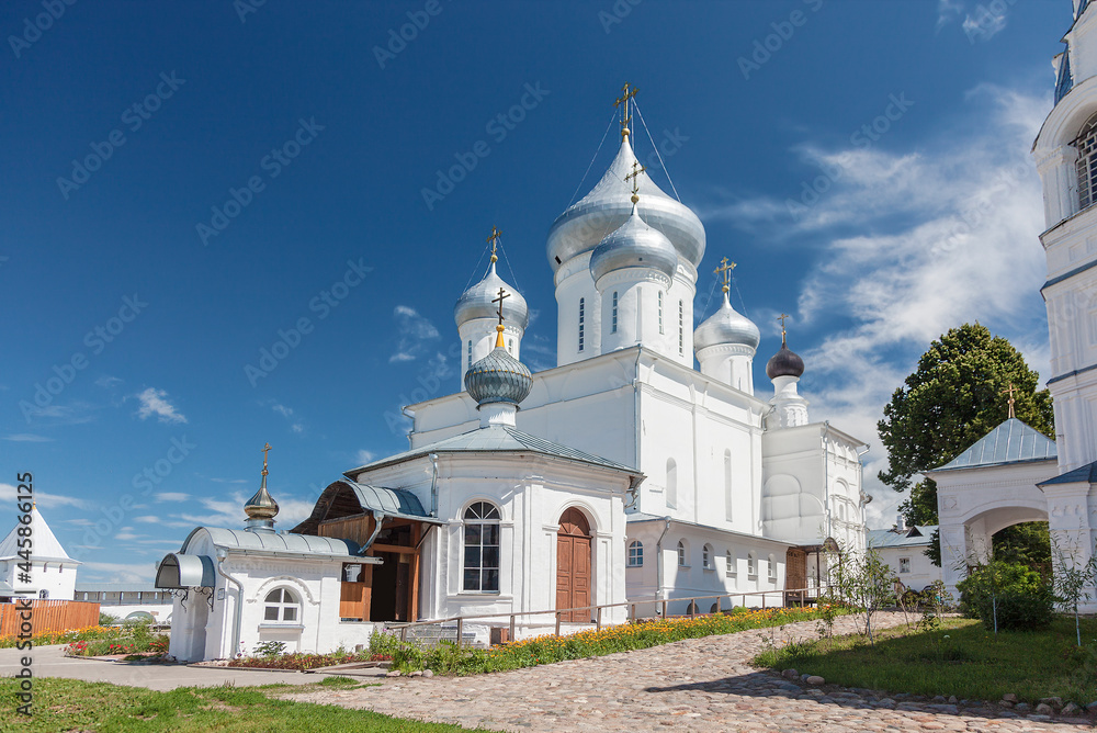 Nikitsky Monastery for men. Nikitsky Cathedral and Nikita's pillar-chapel. Pereslavl Zalessky